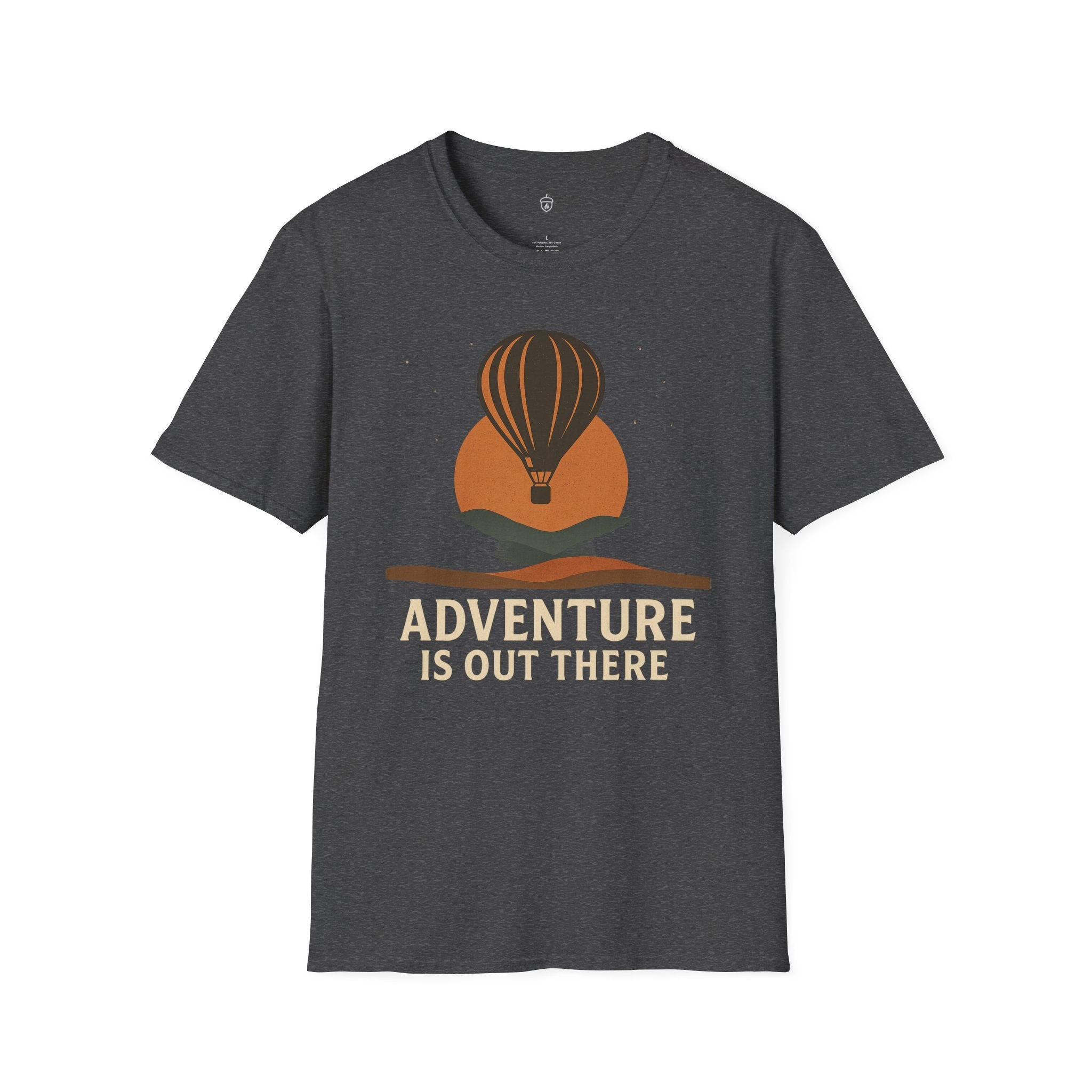 Adventure Is Out There T-Shirt — Hot Air Balloon Travel Tee
