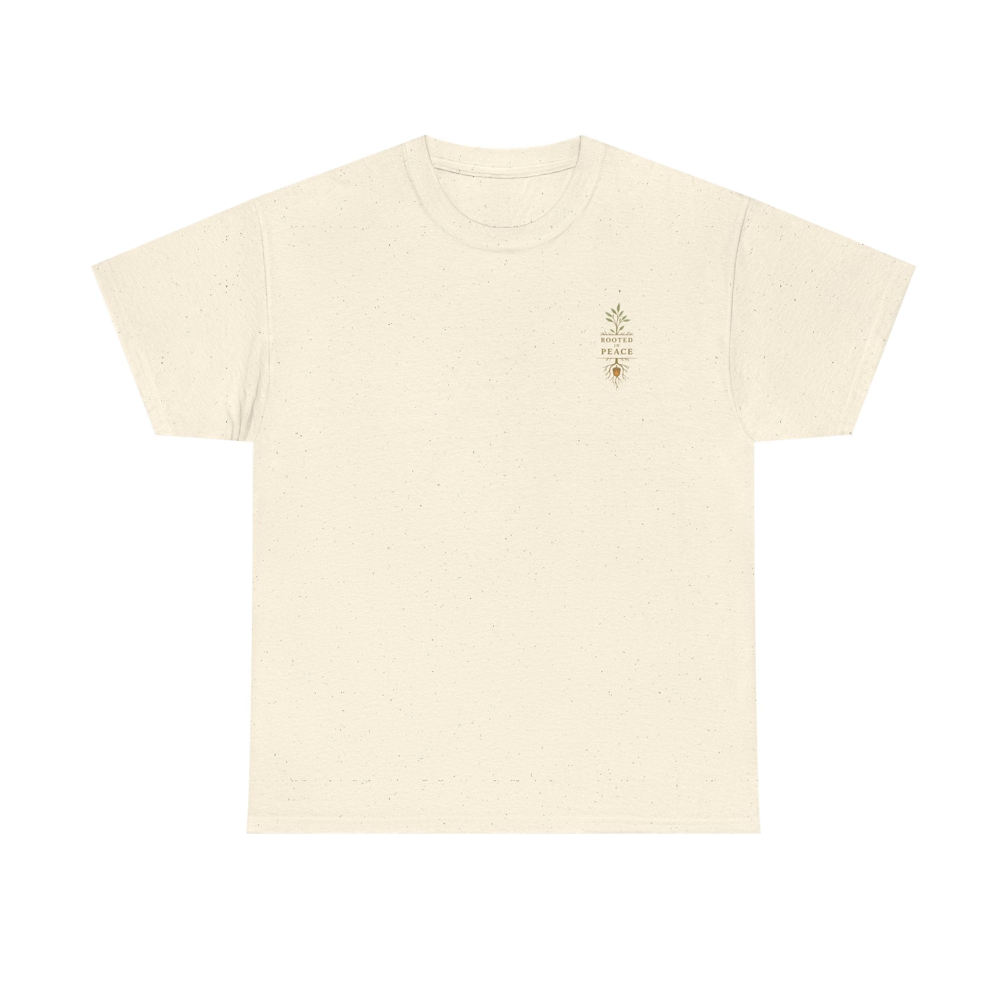 Rooted in Peace T-Shirt — Botanical Tree with Roots Graphic Tee