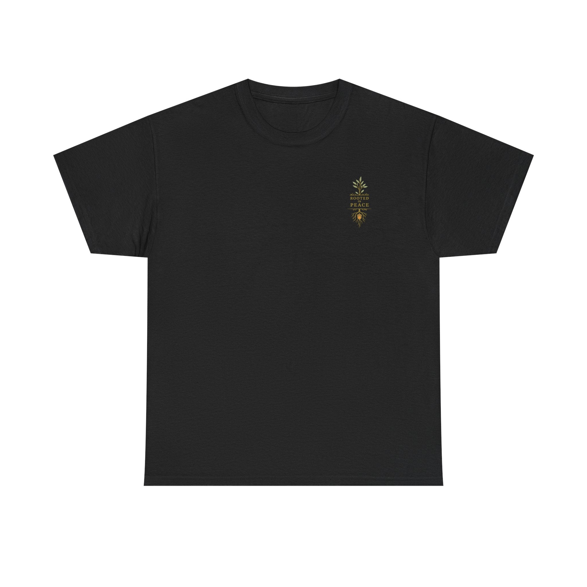 Rooted in Peace T-Shirt — Botanical Tree with Roots Graphic Tee