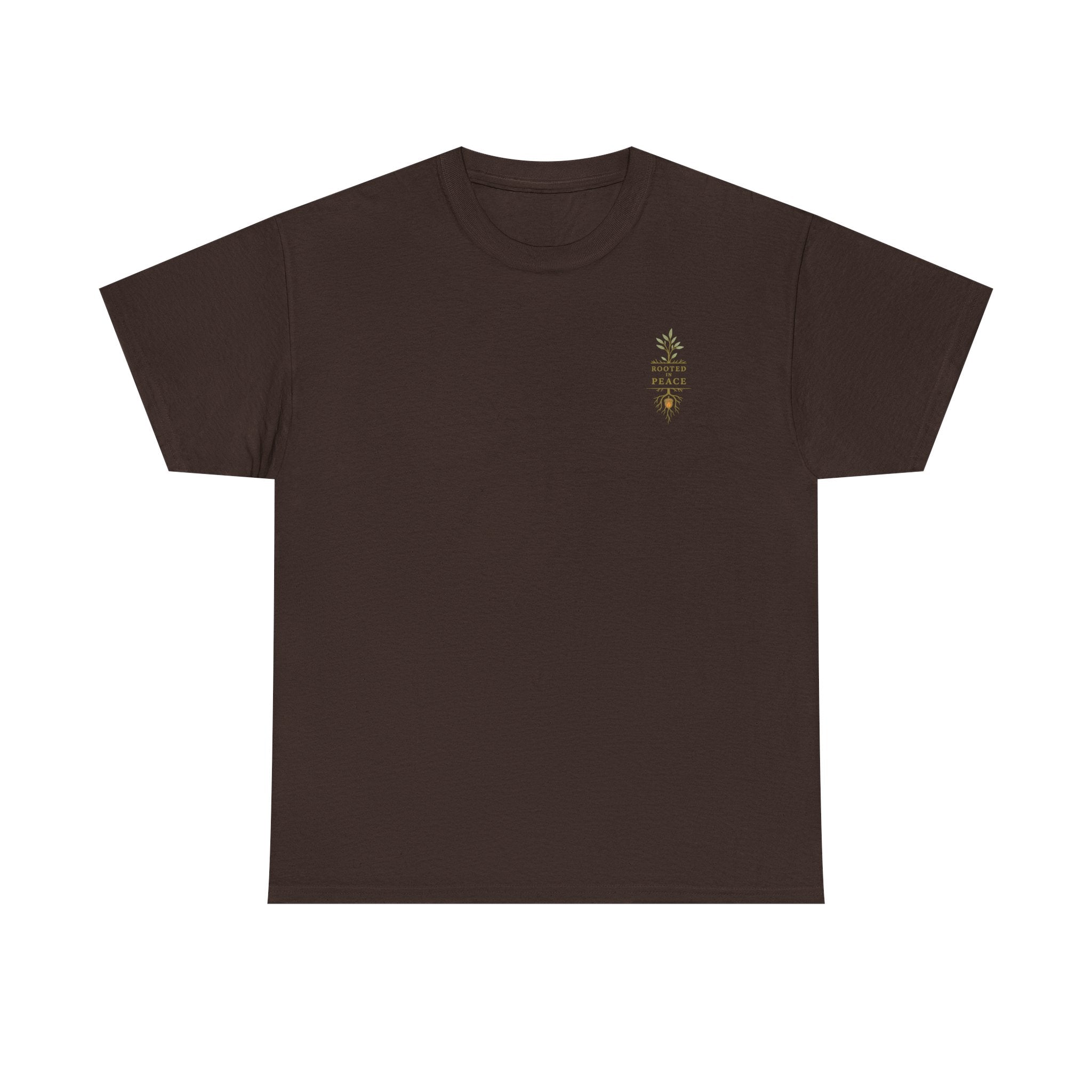 Rooted in Peace T-Shirt — Botanical Tree with Roots Graphic Tee