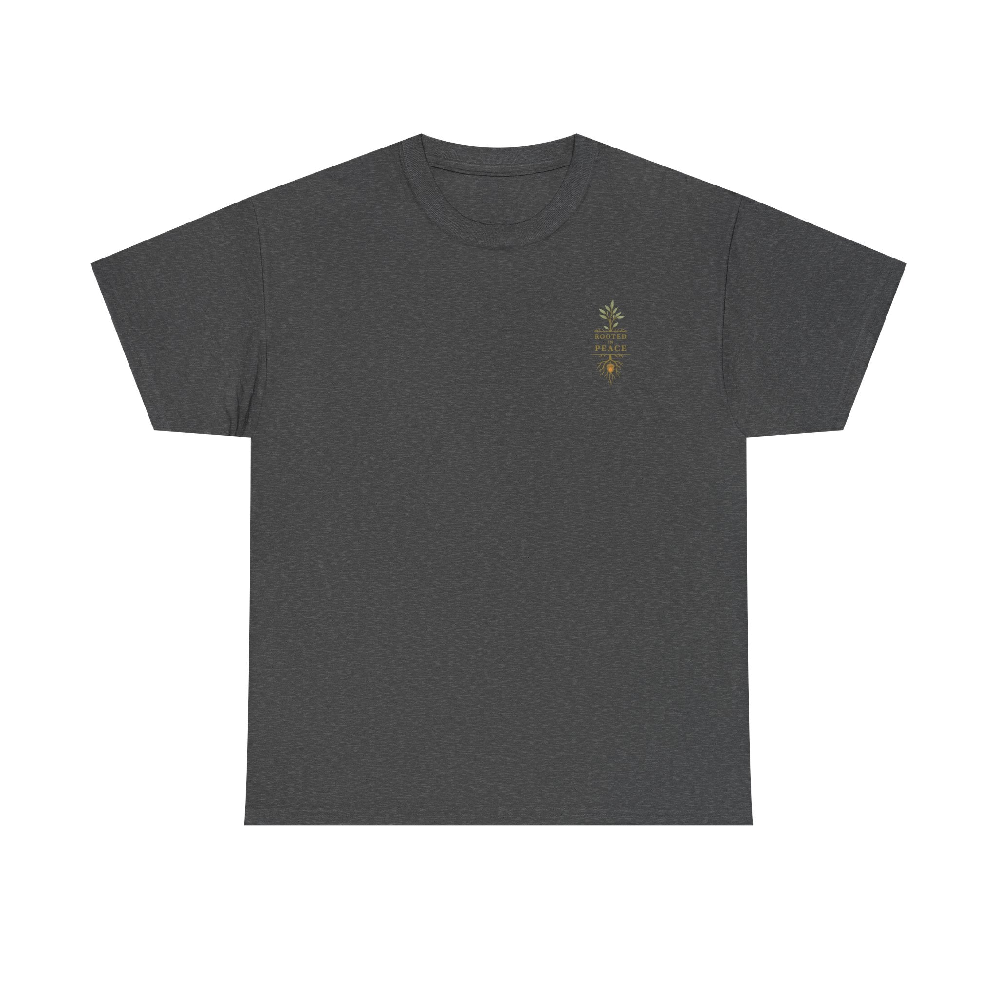 Rooted in Peace T-Shirt — Botanical Tree with Roots Graphic Tee