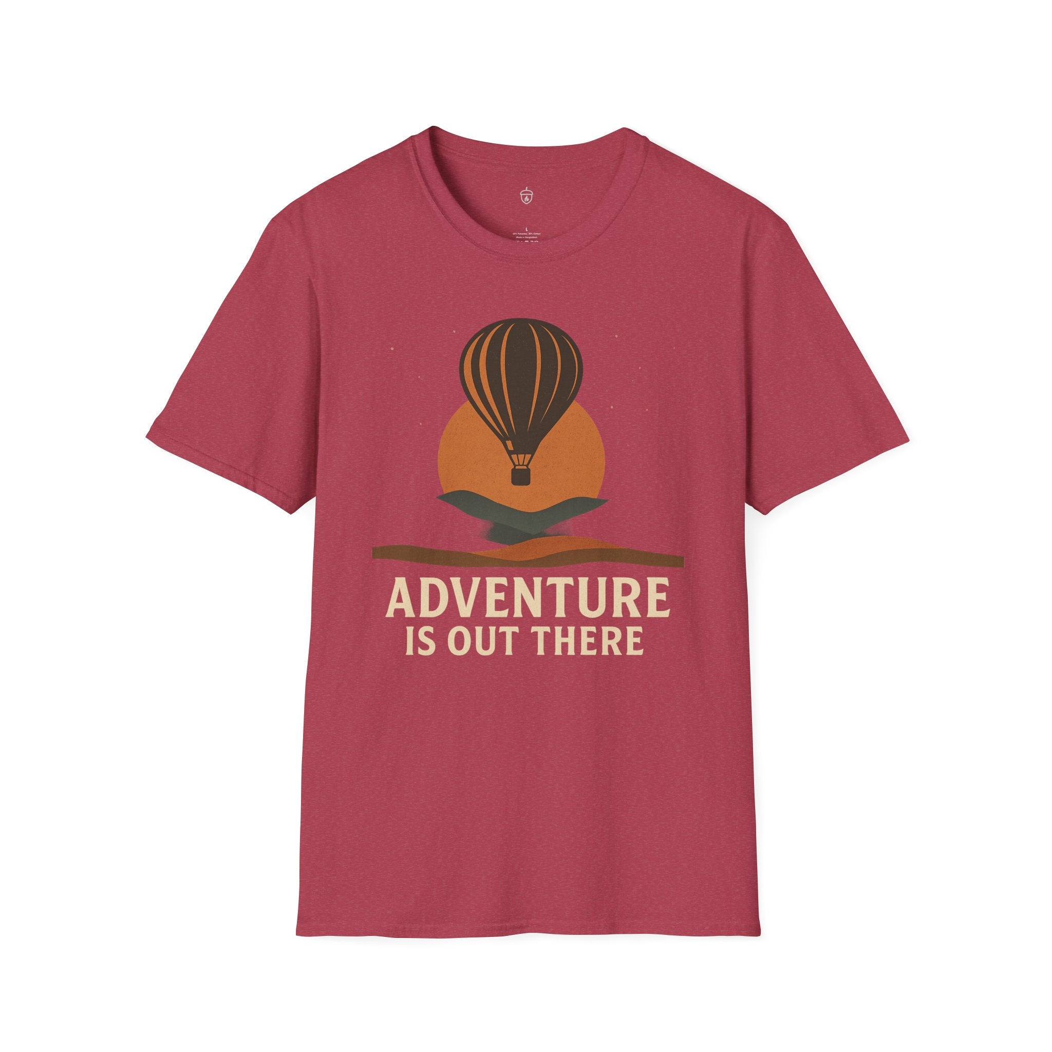 Adventure Is Out There T-Shirt — Hot Air Balloon Travel Tee