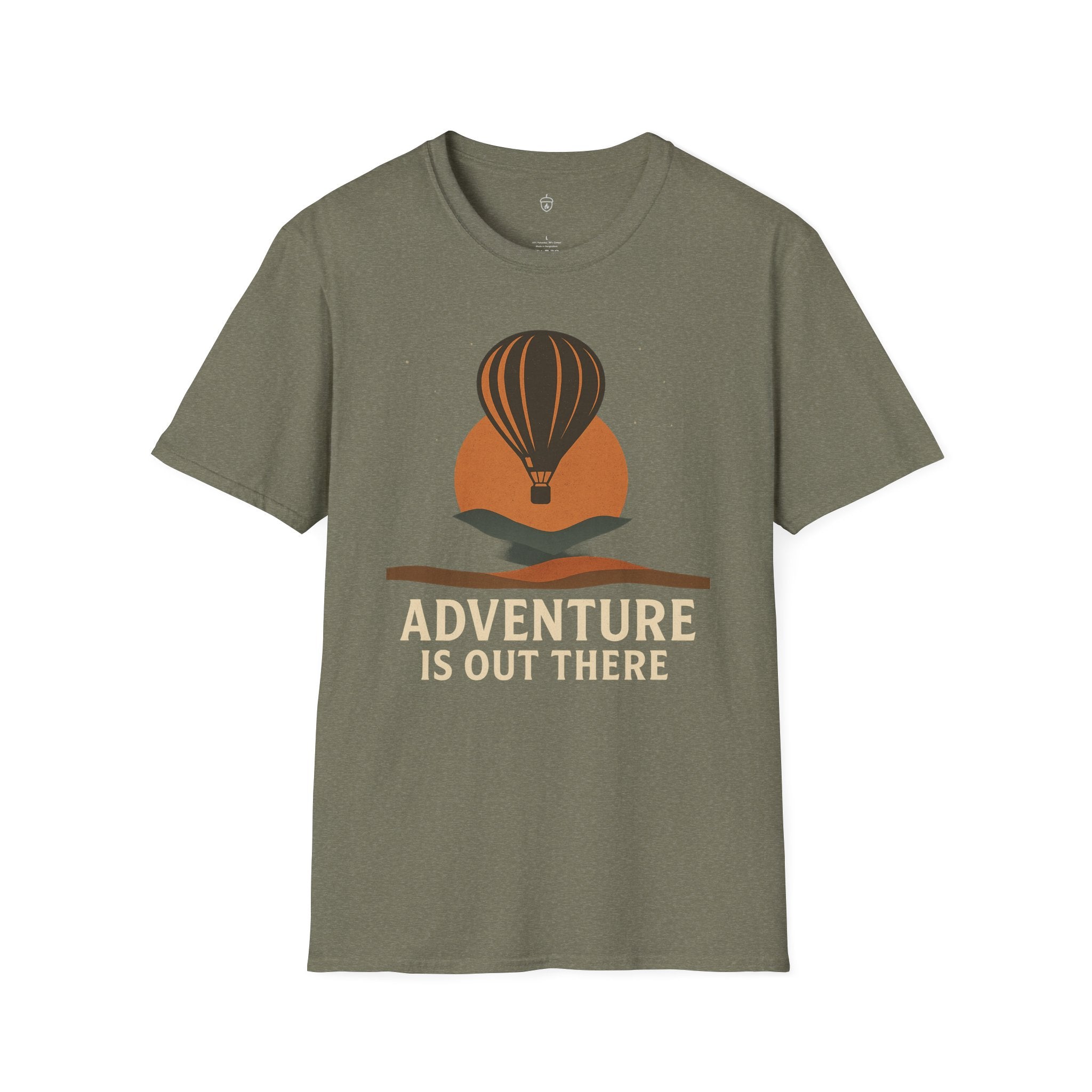 Adventure Is Out There T-Shirt — Hot Air Balloon Travel Tee