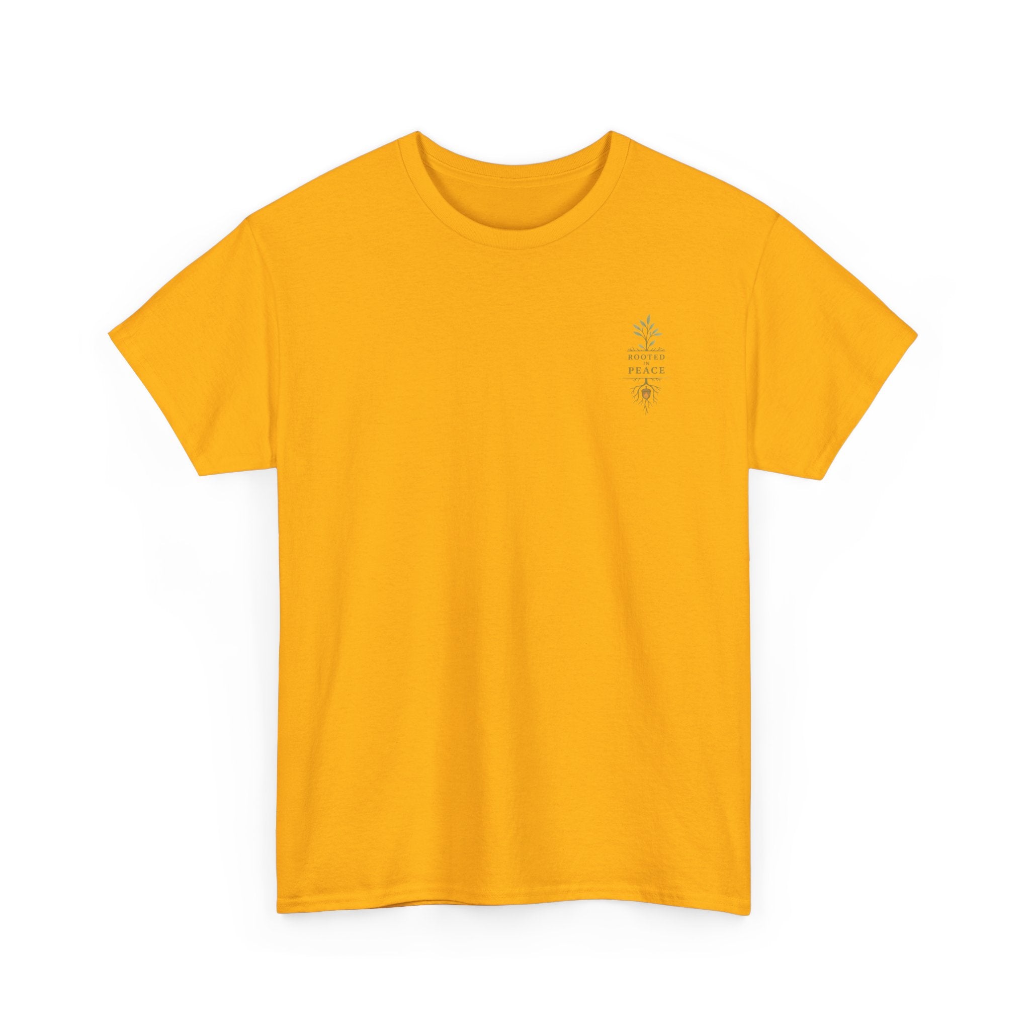 Rooted in Peace T-Shirt — Botanical Tree with Roots Graphic Tee