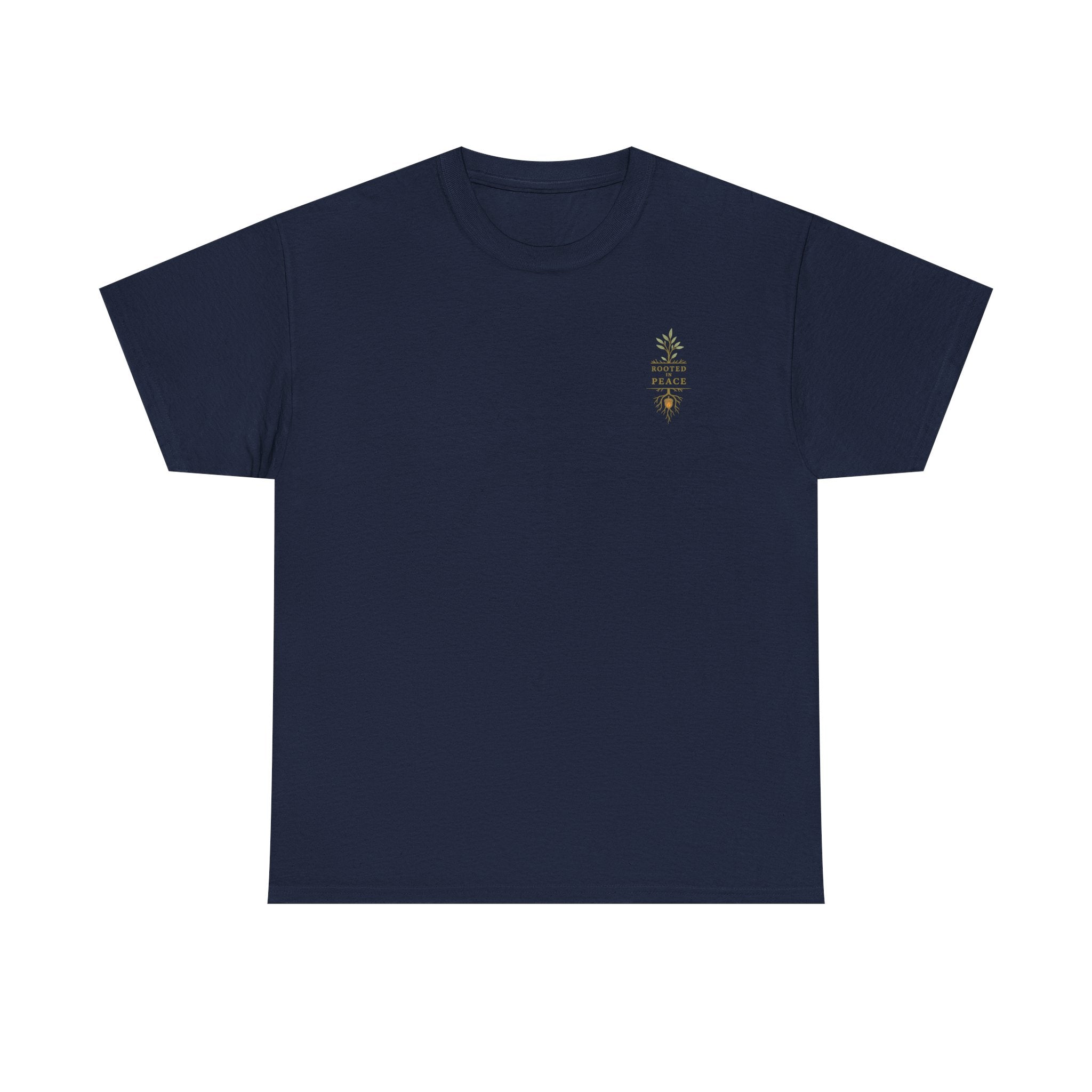 Rooted in Peace T-Shirt — Botanical Tree with Roots Graphic Tee