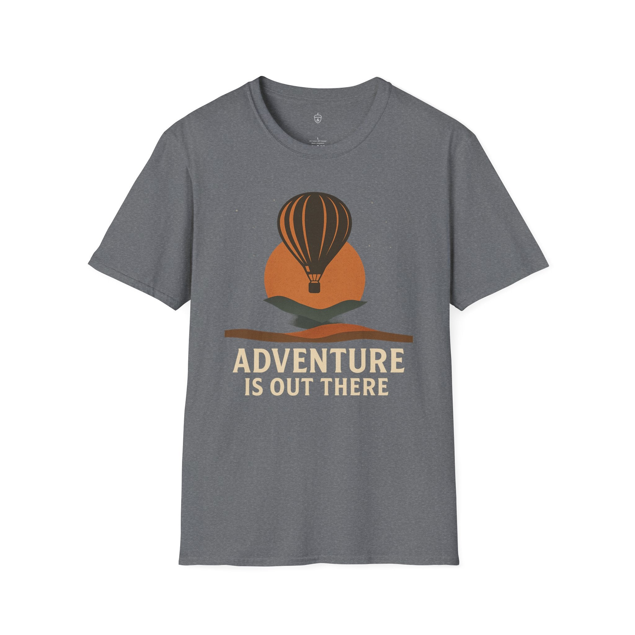 Adventure Is Out There T-Shirt — Hot Air Balloon Travel Tee