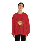 Crewneck Sweatshirt — "I Just Need a Hug in a Mug" Coffee Lover Cozy Pullover