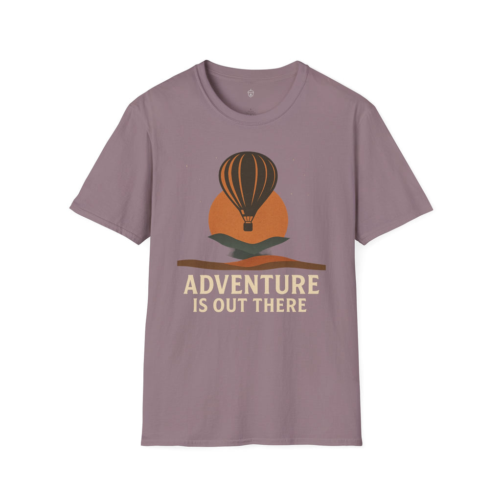 Adventure Is Out There T-Shirt — Hot Air Balloon Travel Tee