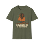 Adventure Is Out There T-Shirt — Hot Air Balloon Travel Tee