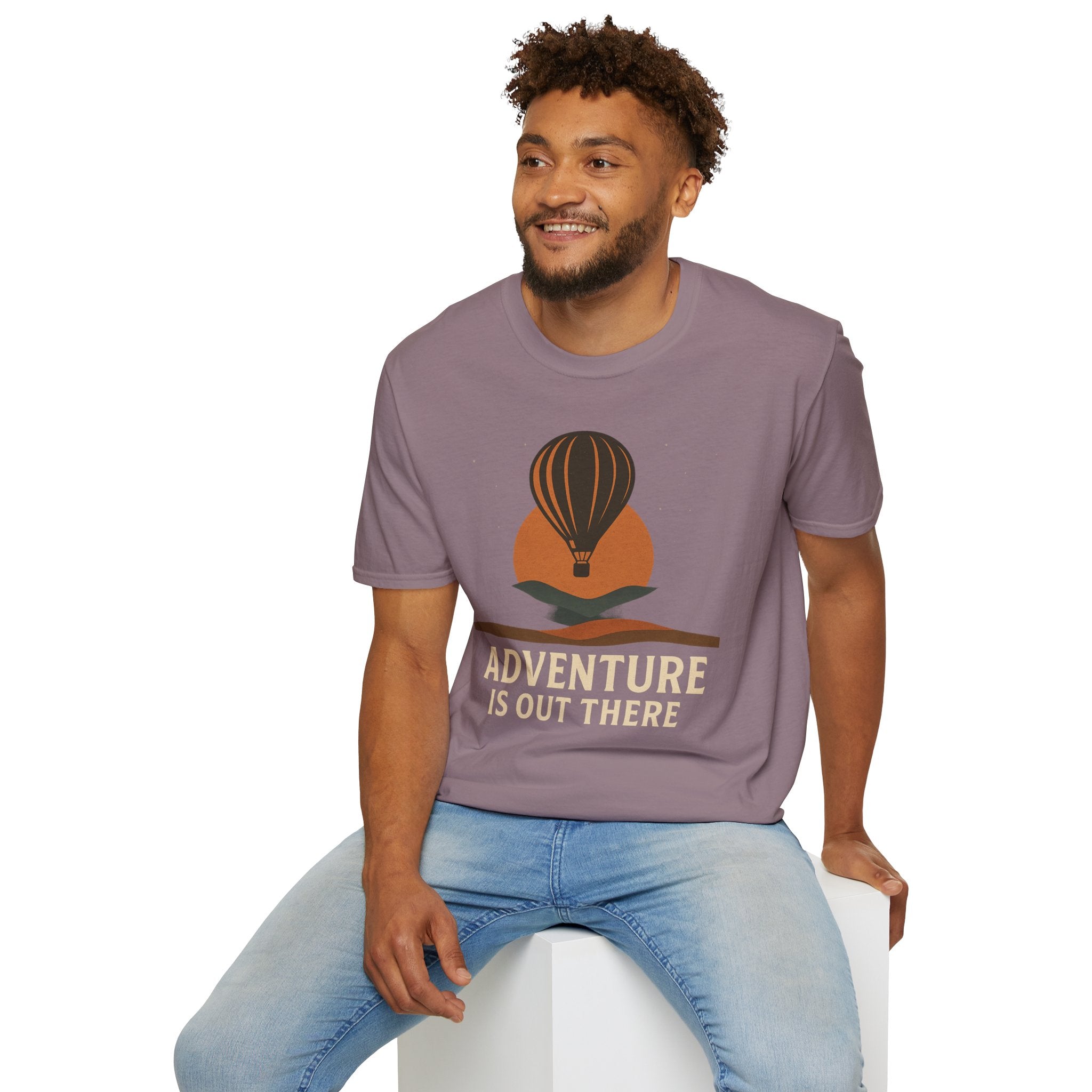 Adventure Is Out There T-Shirt — Hot Air Balloon Travel Tee