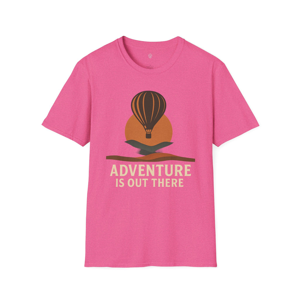 Adventure Is Out There T-Shirt — Hot Air Balloon Travel Tee
