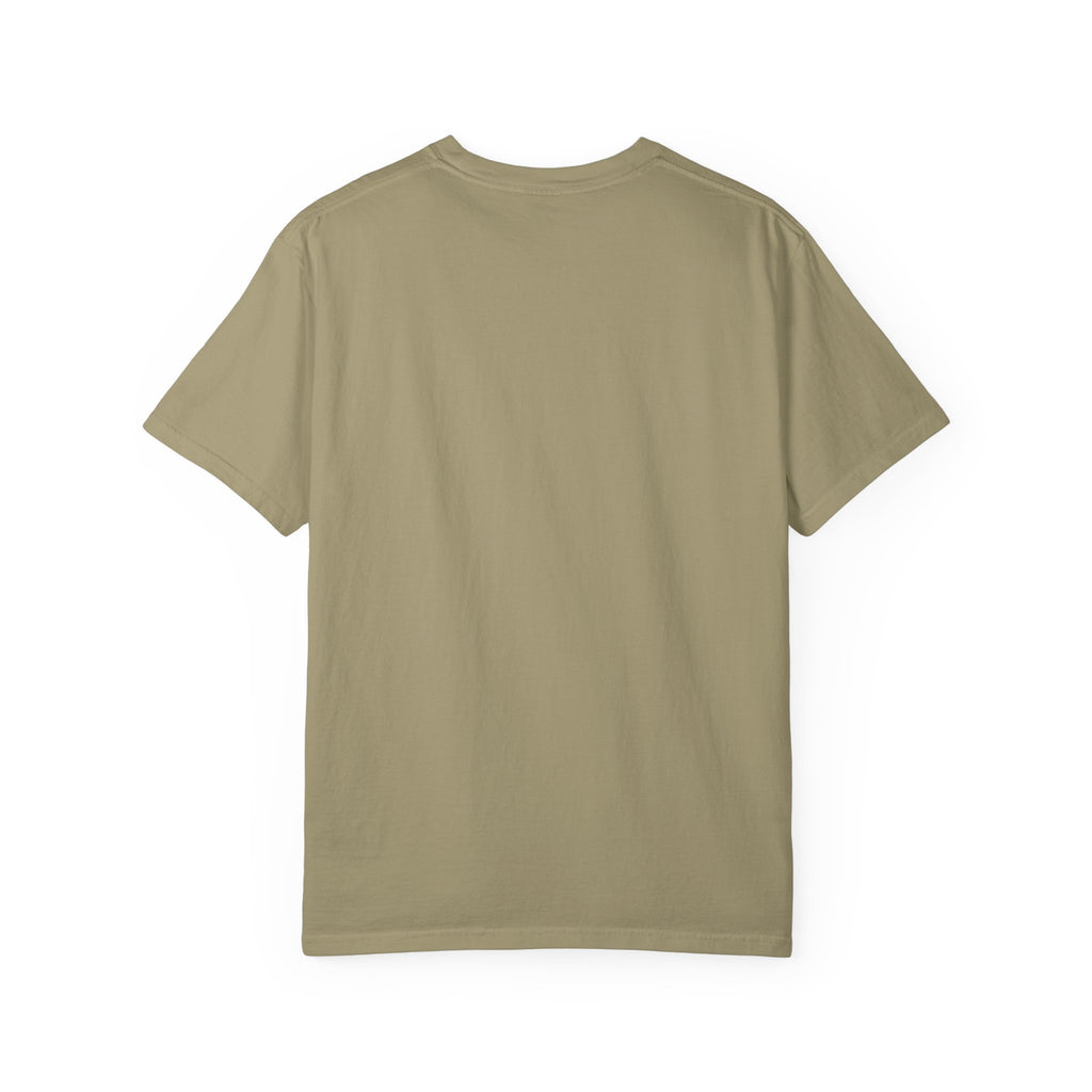 Doodle Sheepdog Graphic T-Shirt — Retro Rust Garment-Dyed Dog Tee