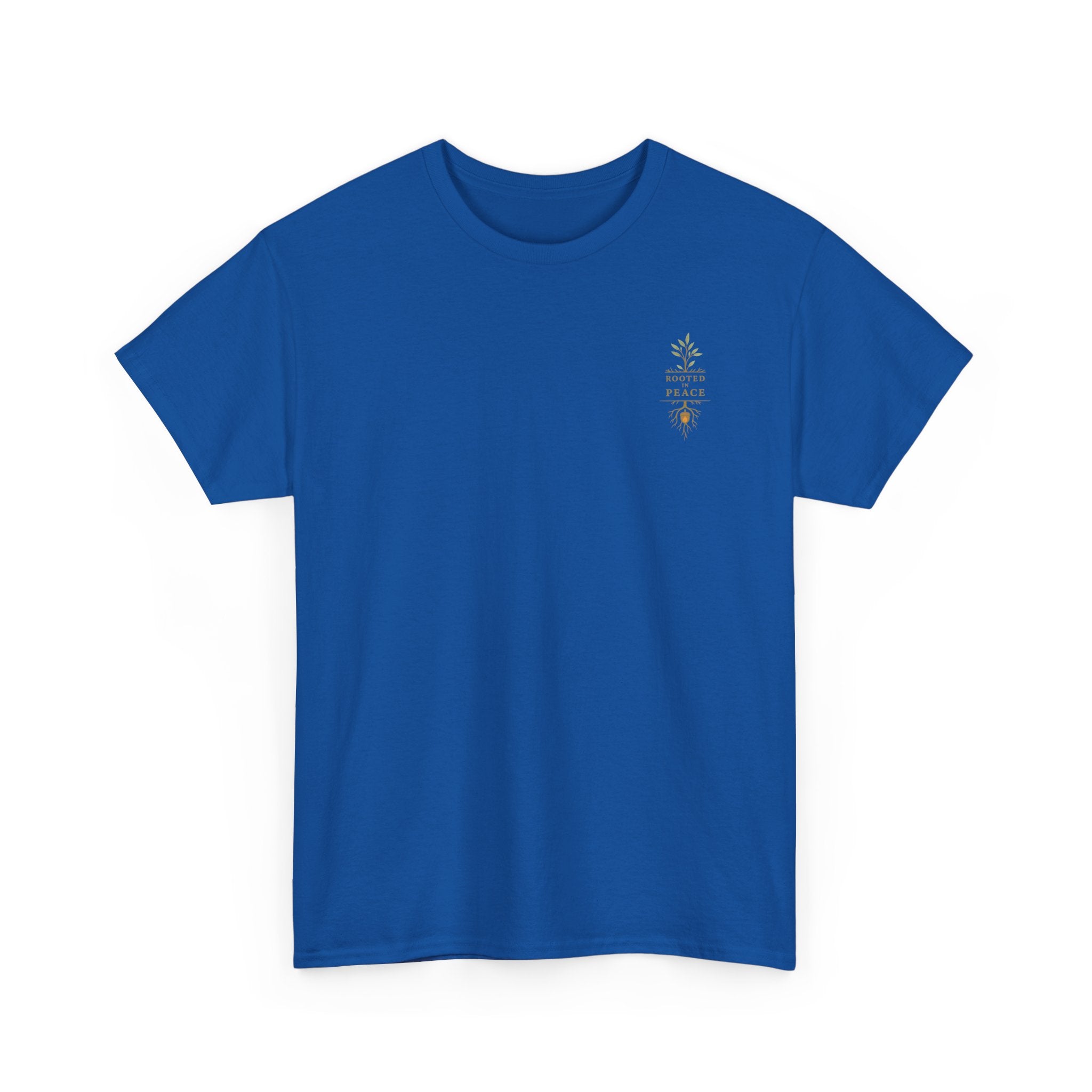 Rooted in Peace T-Shirt — Botanical Tree with Roots Graphic Tee