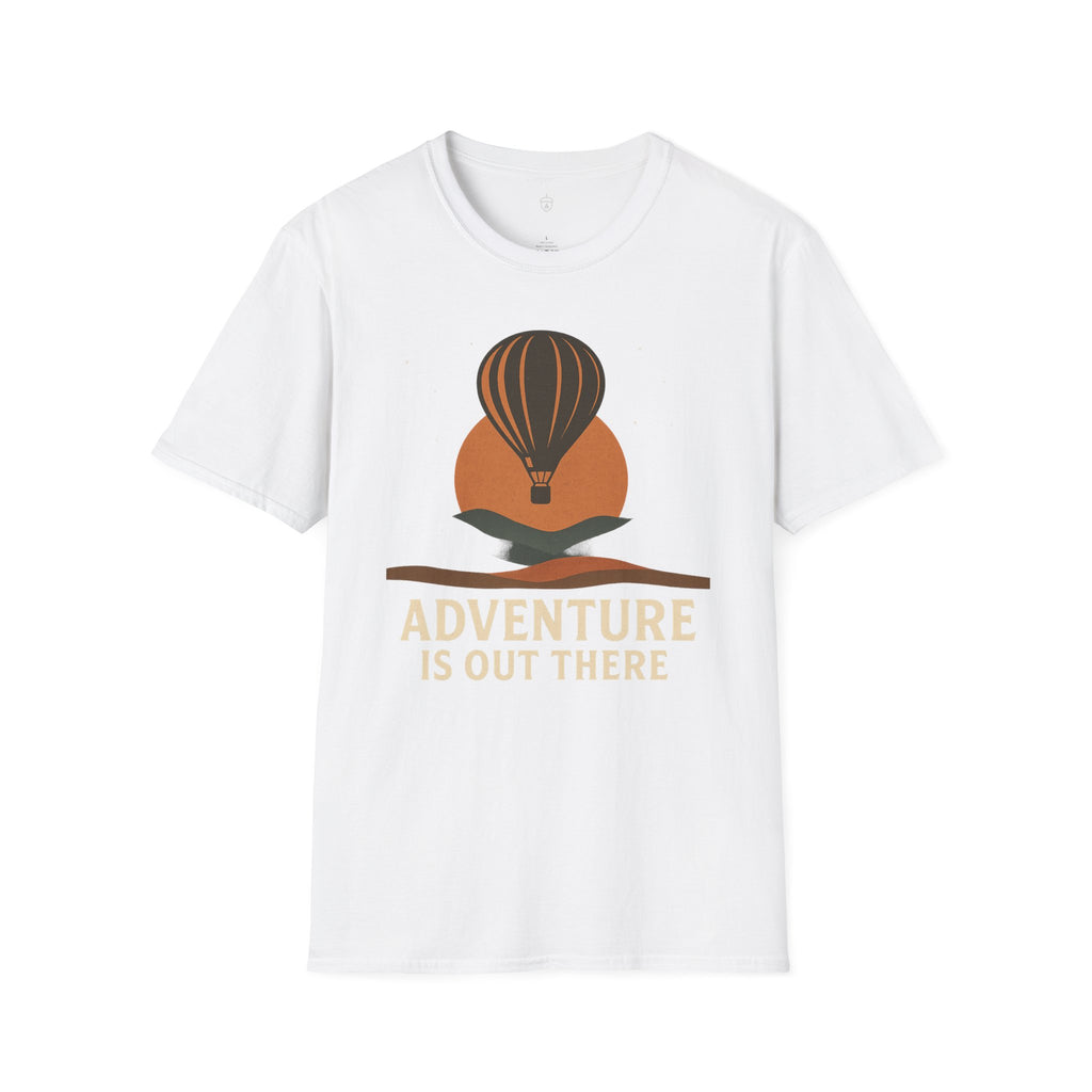 Adventure Is Out There T-Shirt — Hot Air Balloon Travel Tee