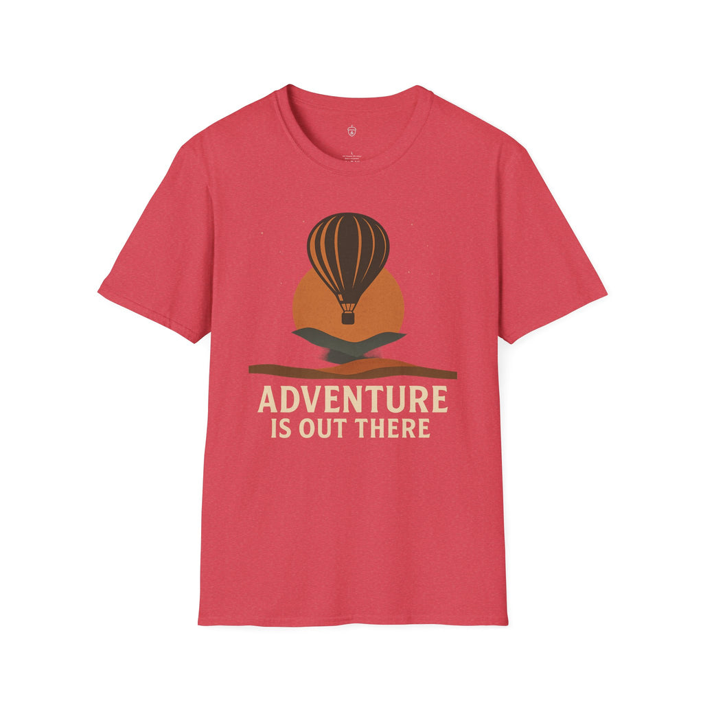 Adventure Is Out There T-Shirt — Hot Air Balloon Travel Tee