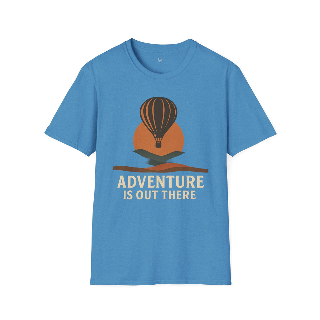 Adventure Is Out There T-Shirt — Hot Air Balloon Travel Tee