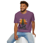 Go Outside T-Shirt — Outdoor Adventure Graphic Tee (Wolf, Mountains, Camping)