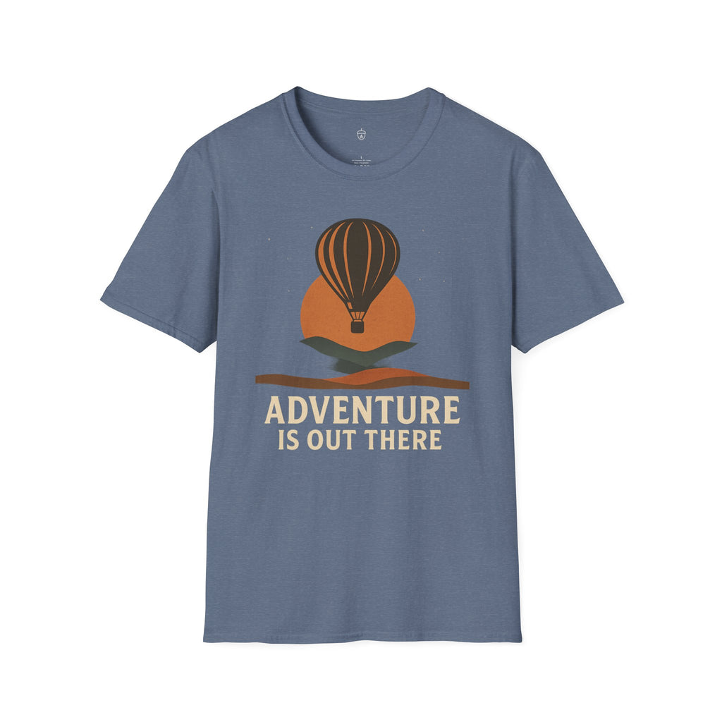 Adventure Is Out There T-Shirt — Hot Air Balloon Travel Tee