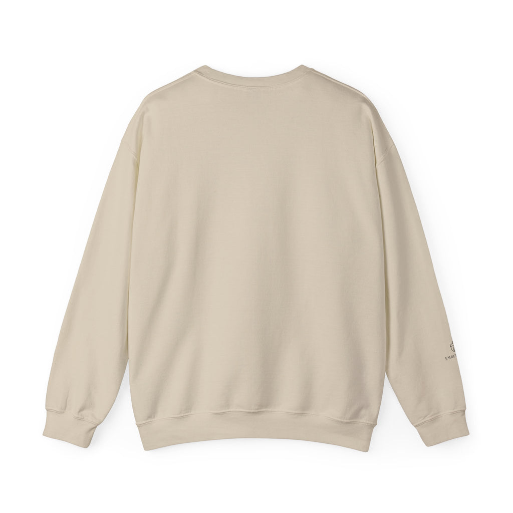 Crewneck Sweatshirt — "I Just Need a Hug in a Mug" Coffee Lover Cozy Pullover