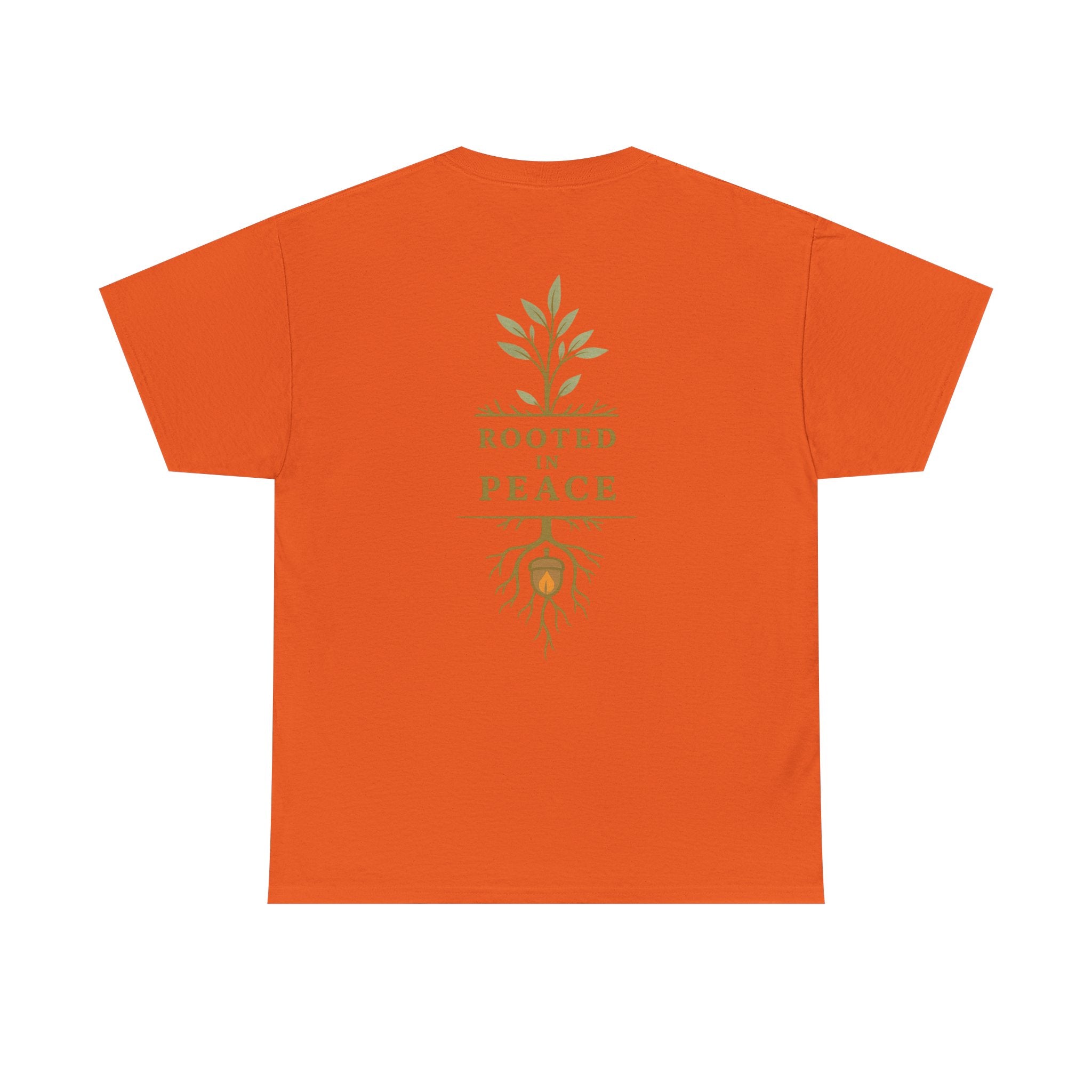 Rooted in Peace T-Shirt — Botanical Tree with Roots Graphic Tee