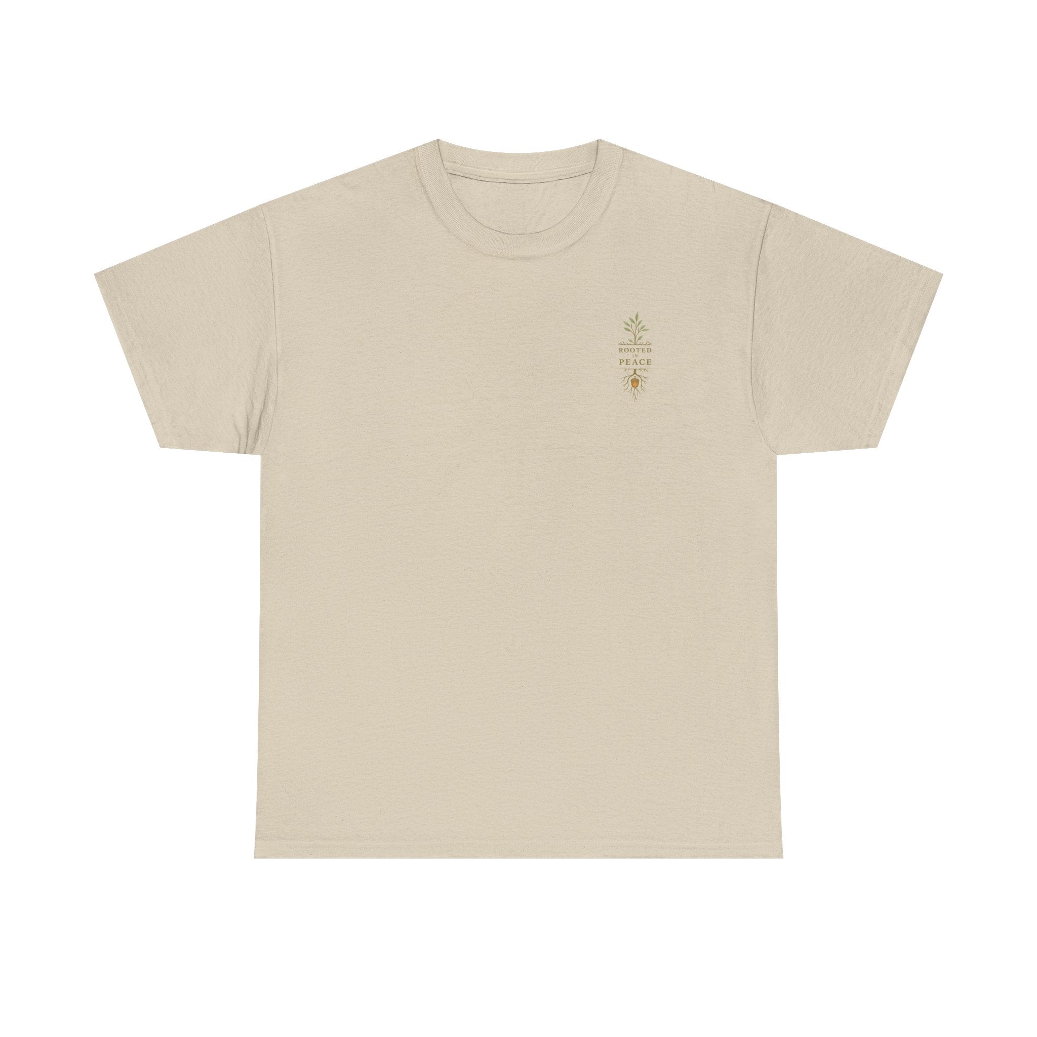 Rooted in Peace T-Shirt — Botanical Tree with Roots Graphic Tee