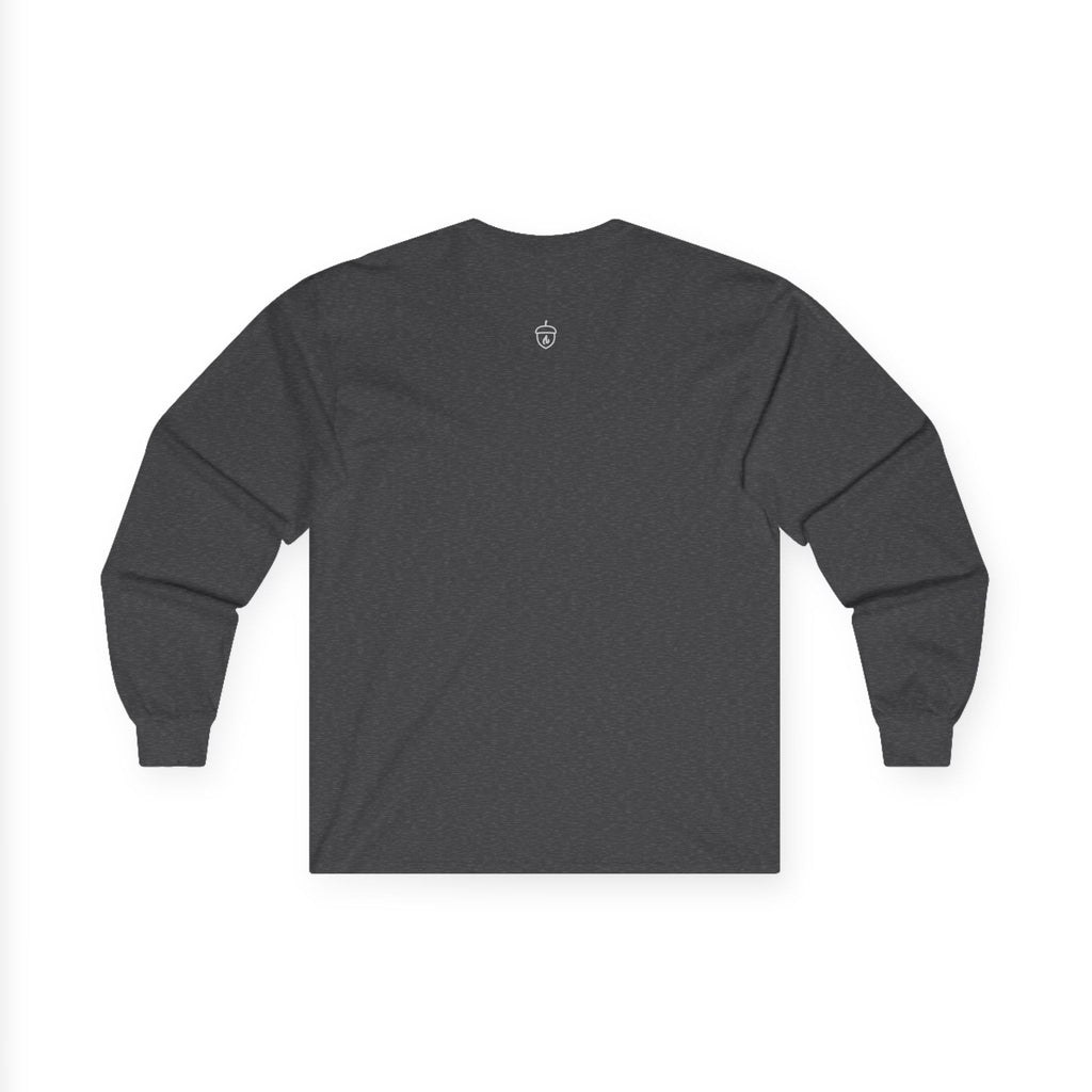 Camp Life Long Sleeve Tee — Retro Tent & Pine Trees Camping Shirt