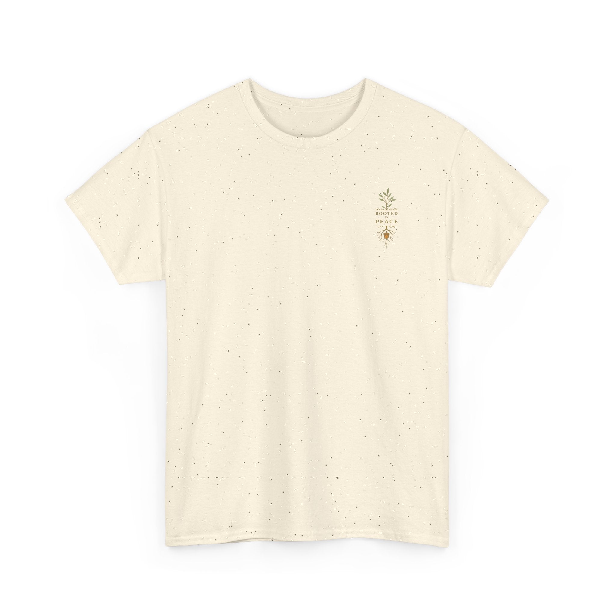 Rooted in Peace T-Shirt — Botanical Tree with Roots Graphic Tee